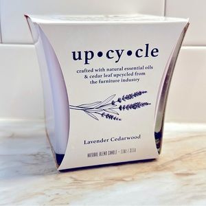 Upcycle scented Jar Candle Lavender Cedarwood 11 oz 2-wick essential oils